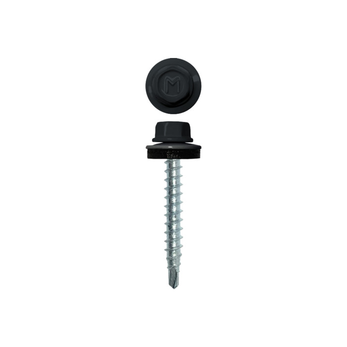 Саморез кровельный Daxmer 4,8х29 (250шт) сверло №1 RAL 7016